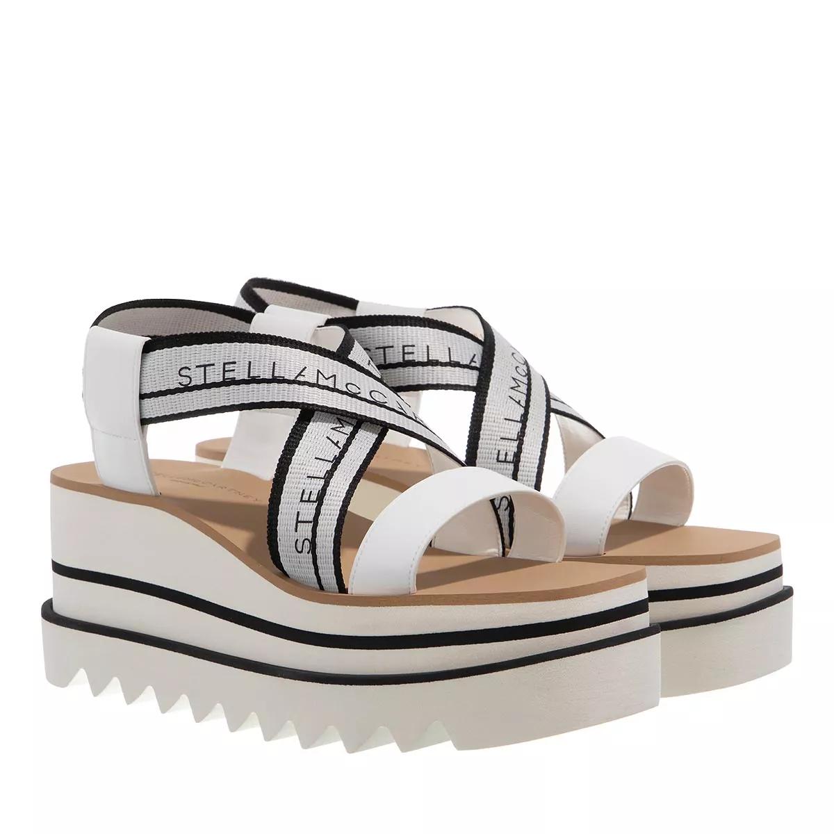 Stella McCartney Sandalen - Sandals Rafia Monogram - Gr. 40 (EU) - in Weiß - für Damen von Stella Mccartney