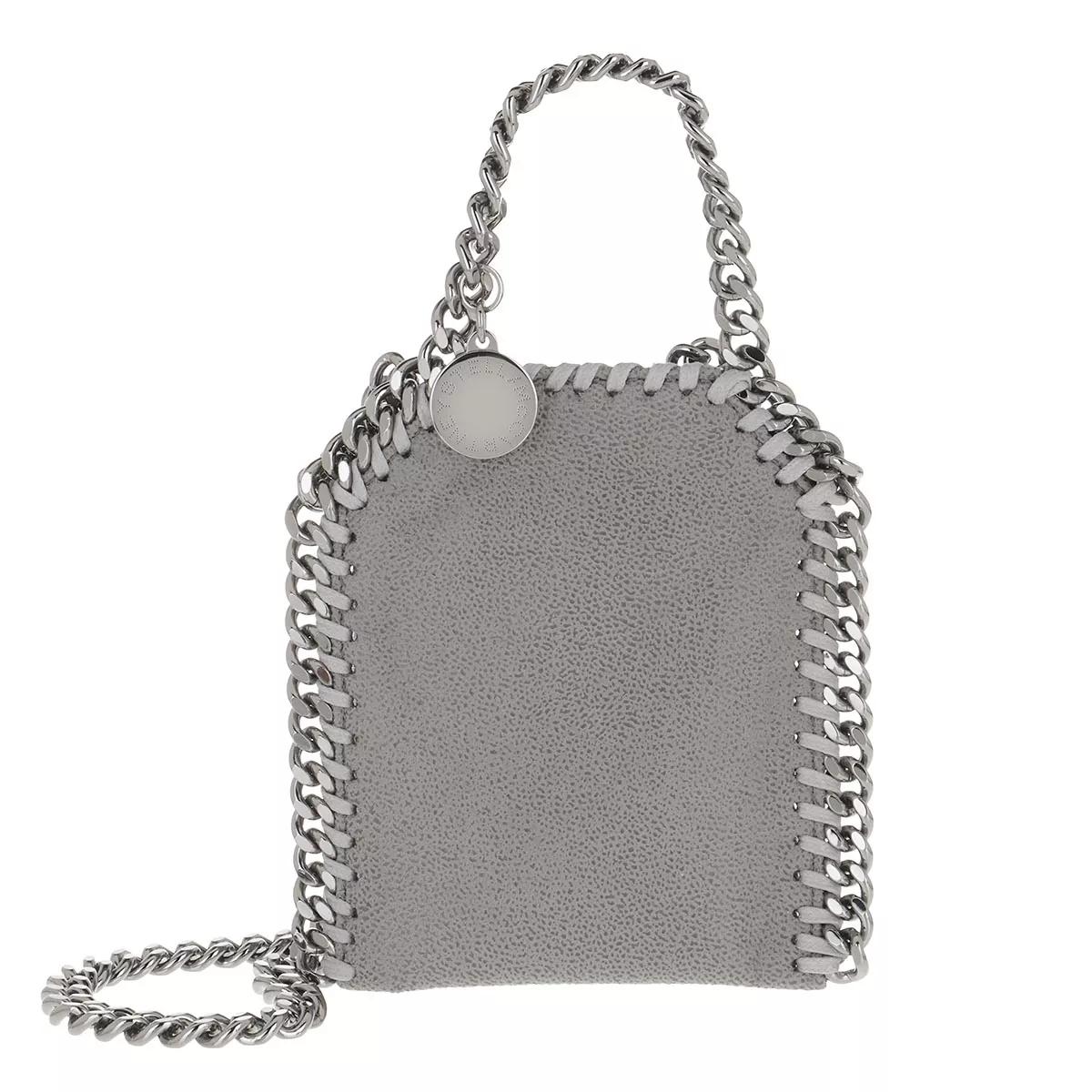 Stella McCartney Umhängetasche - Micro Bag Falabella Shaggy Dear - Gr. unisize - in Grau - für Damen von Stella Mccartney