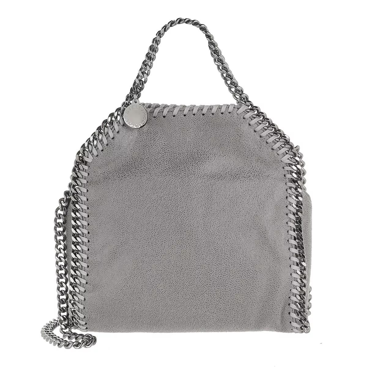 Stella McCartney Umhängetasche - Tiny Falabella Shaggy Deer Light Grey - Gr. unisize - in Grau - für Damen von Stella Mccartney