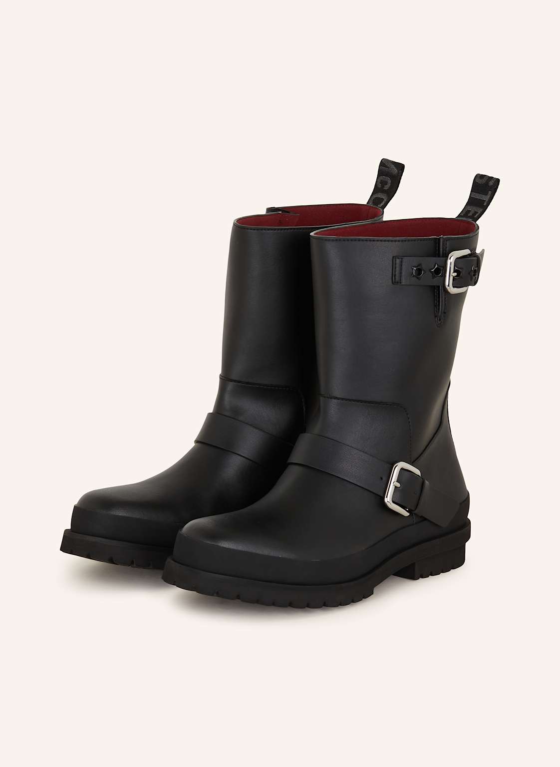 Stella Mccartney Biker Boots Trace schwarz von Stella Mccartney