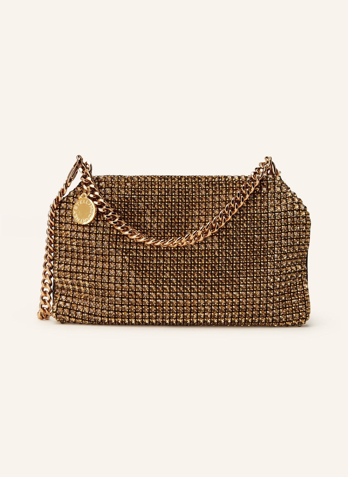 Stella Mccartney Clutch Falabella Mit Schmucksteinen gold von Stella Mccartney