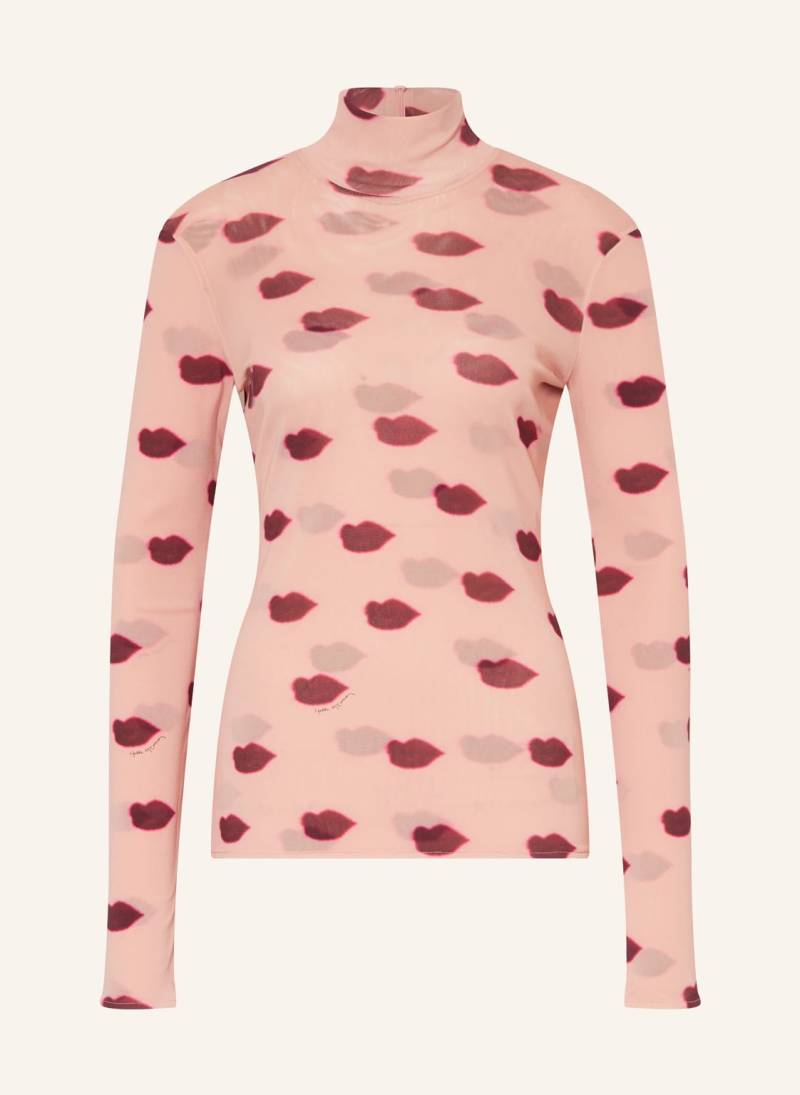 Stella Mccartney Longsleeve Aus Mesh rosa von Stella Mccartney