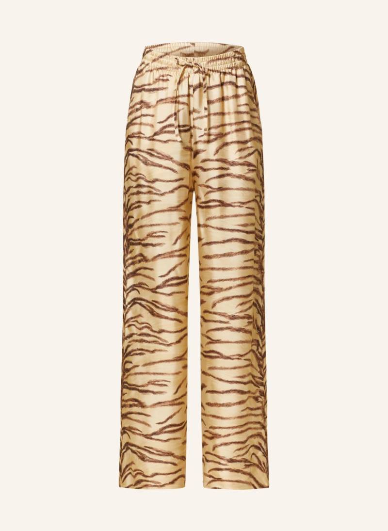 Stella Mccartney Marlenehose Aus Seide beige von Stella Mccartney