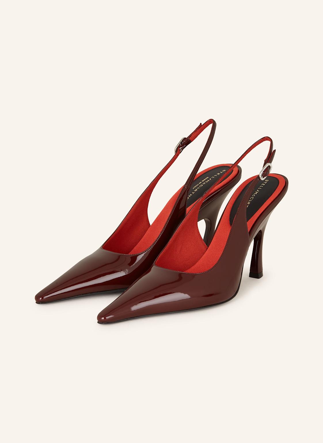 Stella Mccartney Slingpumps Elsa Mit Schmucksteinen rot von Stella Mccartney