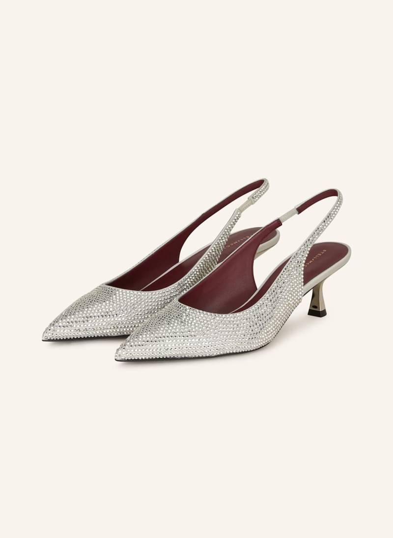 Stella Mccartney Slingpumps Elsa Mit Schmucksteinen silber von Stella Mccartney