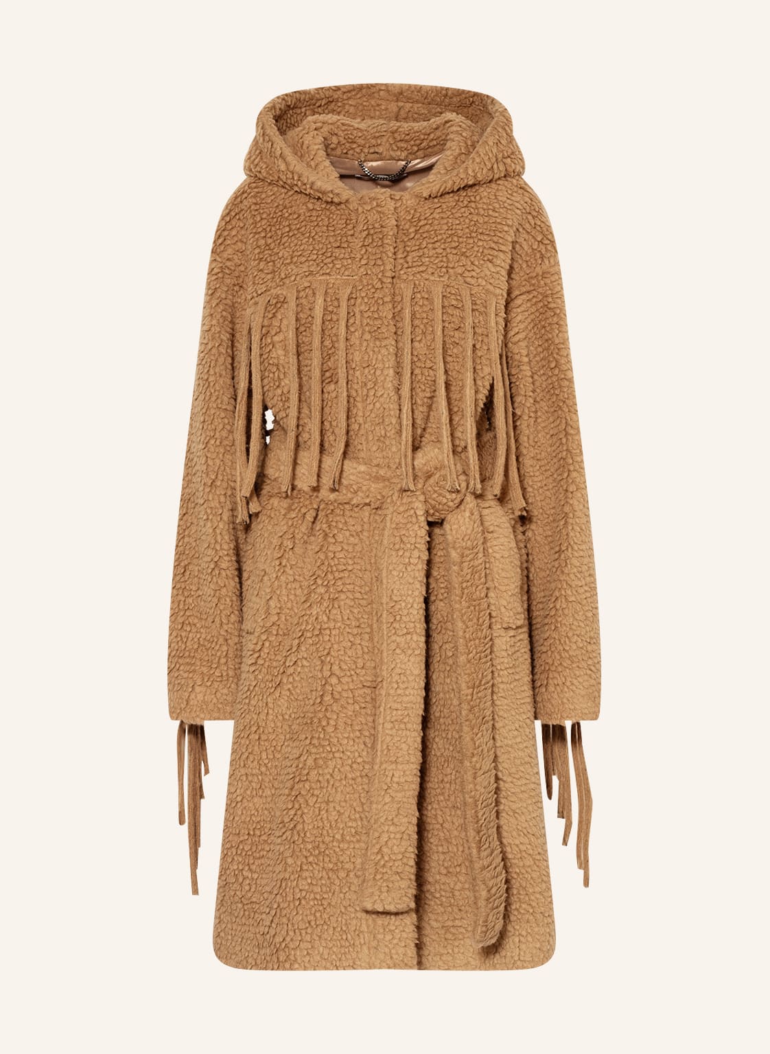 Stella Mccartney Teddyfell-Mantel beige von Stella Mccartney