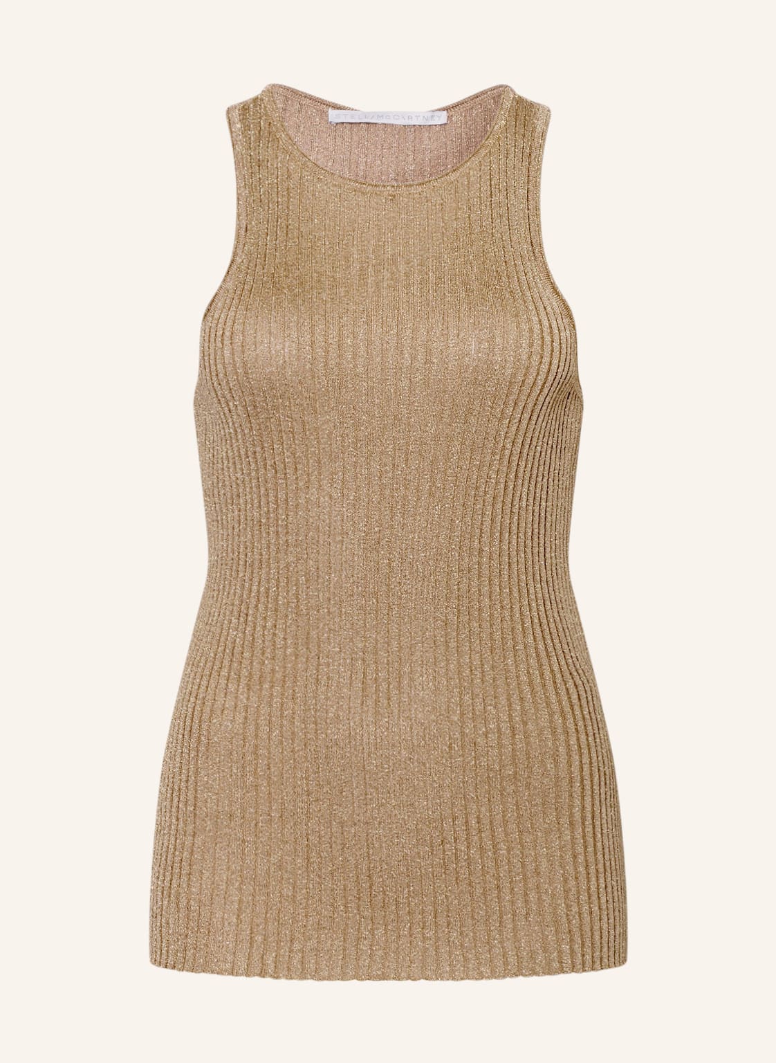 Stella Mccartney Top Mit Glitzergarn gold Stella Mccartney Top Mit Glitzergarn gold von Stella Mccartney