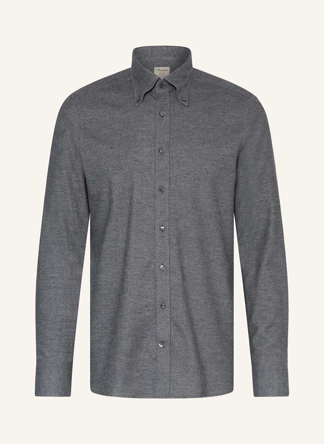 Stenströms Flanellhemd Slim Fit grau Stenströms Flanellhemd Slim Fit grau von Stenströms