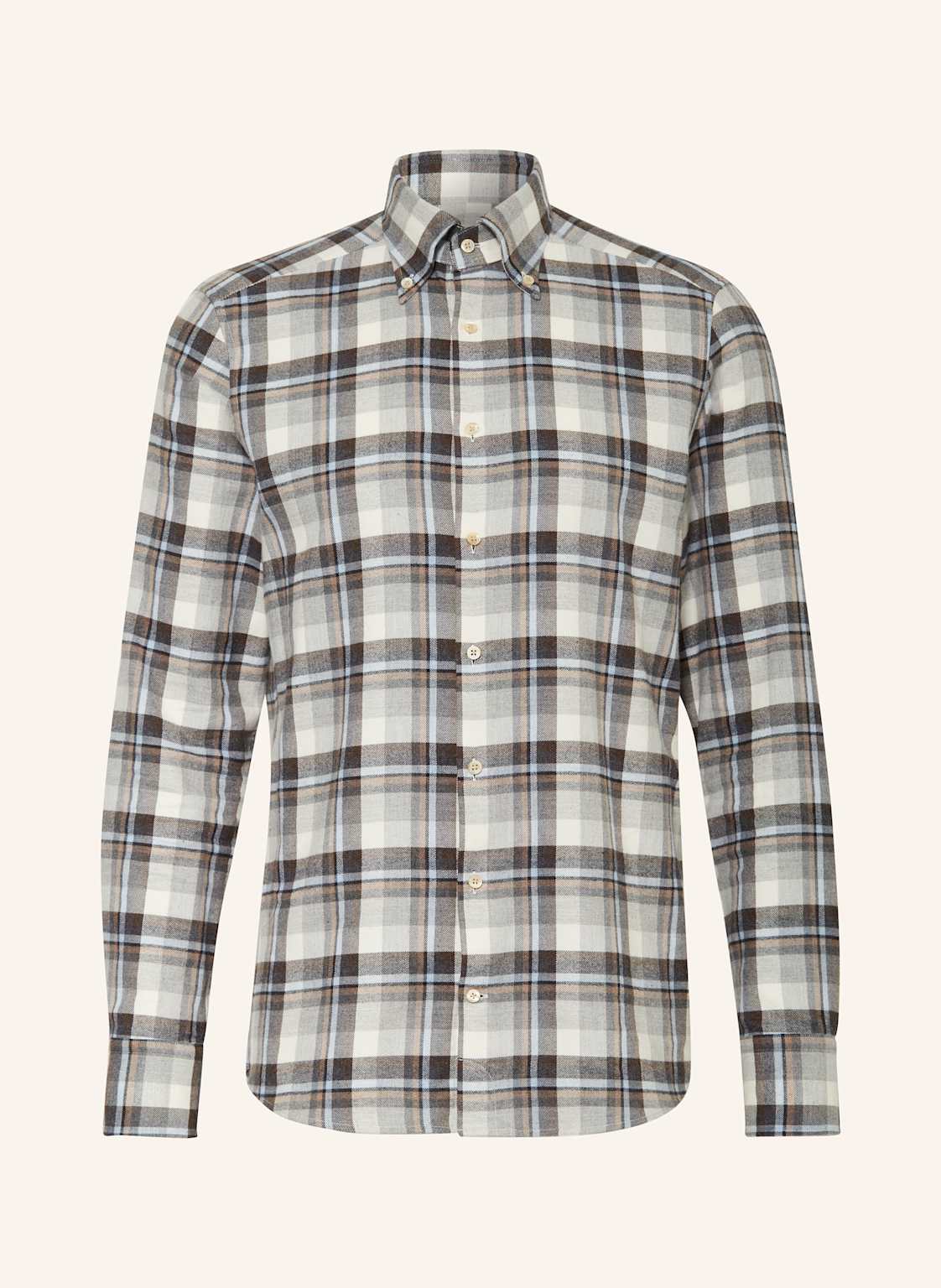 Stenströms Flanellhemd Slimline Fit blau Stenströms Flanellhemd Slimline Fit blau von Stenströms