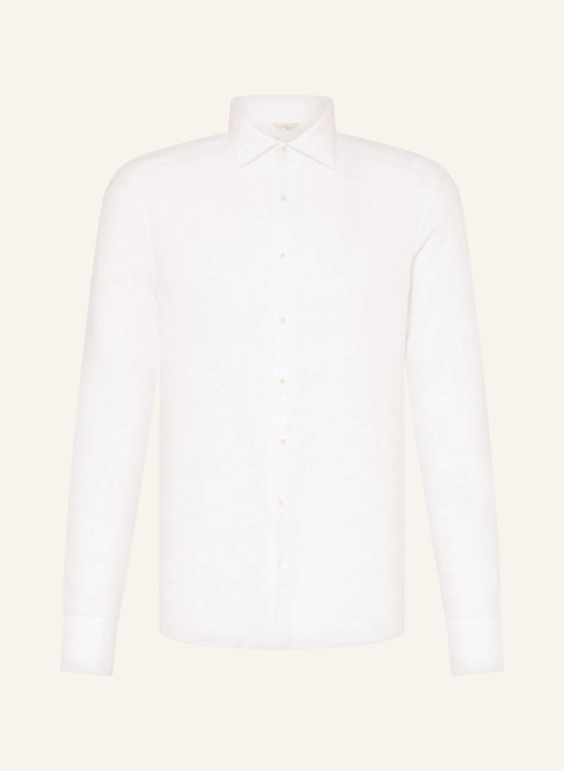 Stenströms Leinenhemd Slim Fit weiss von Stenströms