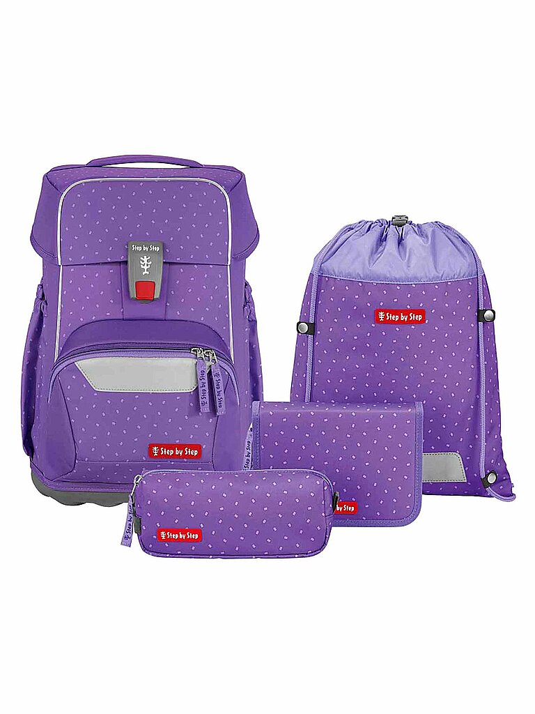 STEP BY STEP Schultaschen Set 4tlg BASIS Purple Konfetti von Step by Step