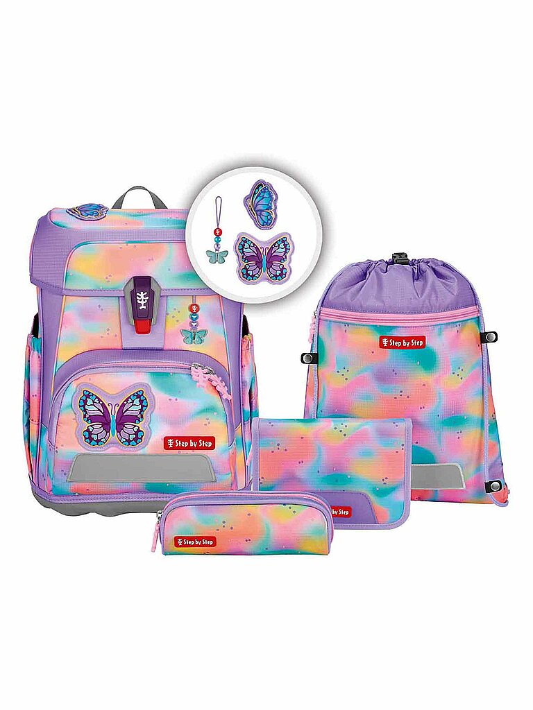 STEP BY STEP Schultaschen Set 5tlg CLOUD FLASH Butterfly Luna von Step by Step