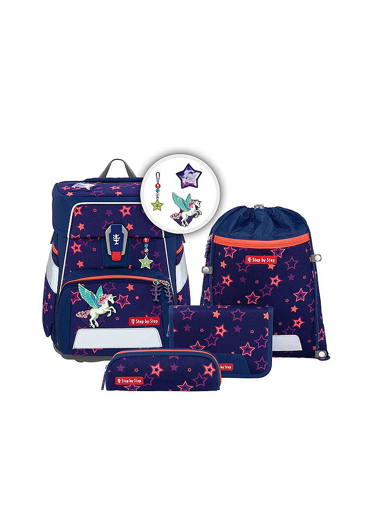 STEP BY STEP Schultaschen Set 5tlg SPACE Shine Pegasus Night Nuala von Step by Step