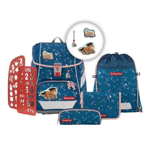 Step by Step 2IN1 PLUS Schulrucksack-Set Wild Horse Ronja, 6-teilig von Step by Step