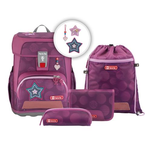 Step by Step CLOUD Schulrucksack-Set Glamour Star - 5-teilig von Step by Step