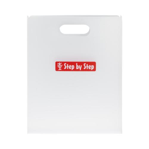 Step by Step Heftbox mit Tragegriff, Transparent von Step by Step