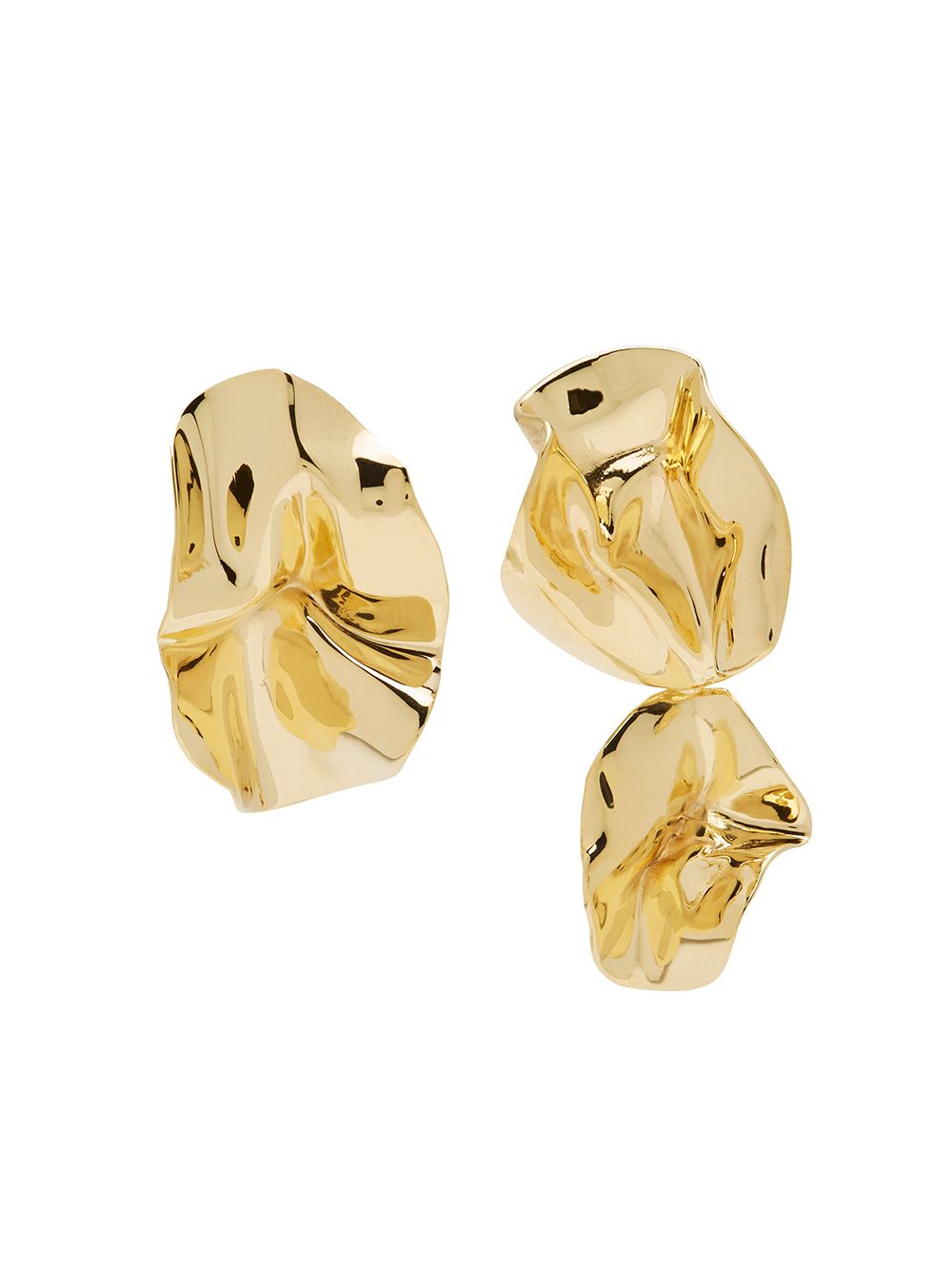 Sterling King mismatched Fold earrings - Gold von Sterling King