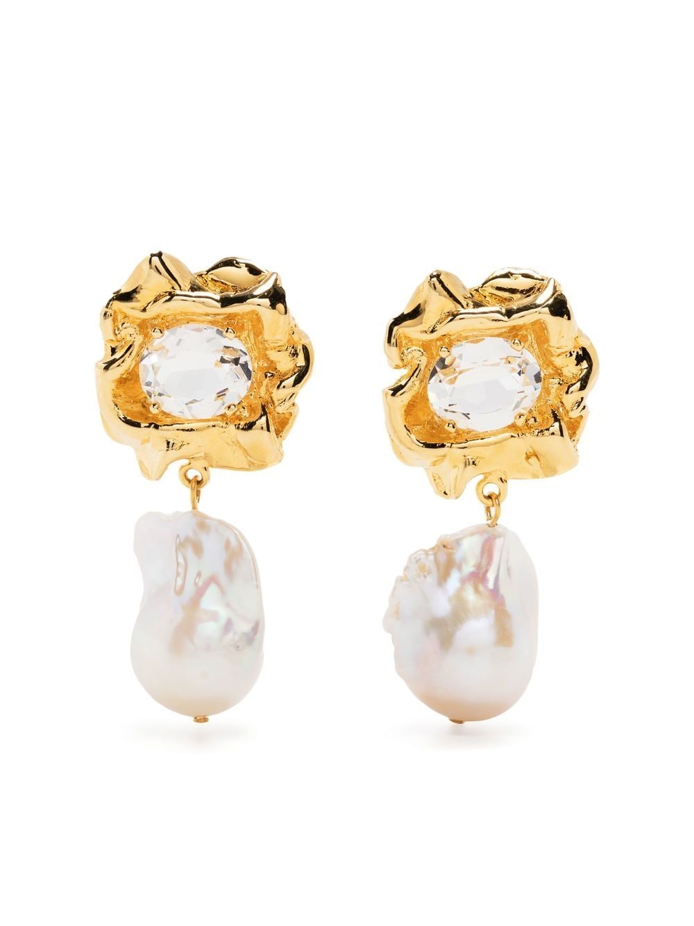 Sterling King pearl-charm drop earrings - Gold von Sterling King