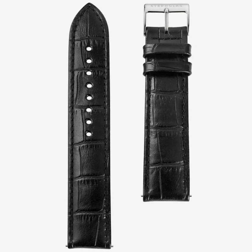 Sternglas S03-HE04 Heritage 20 Schwarz Uhrarmband von Sternglas