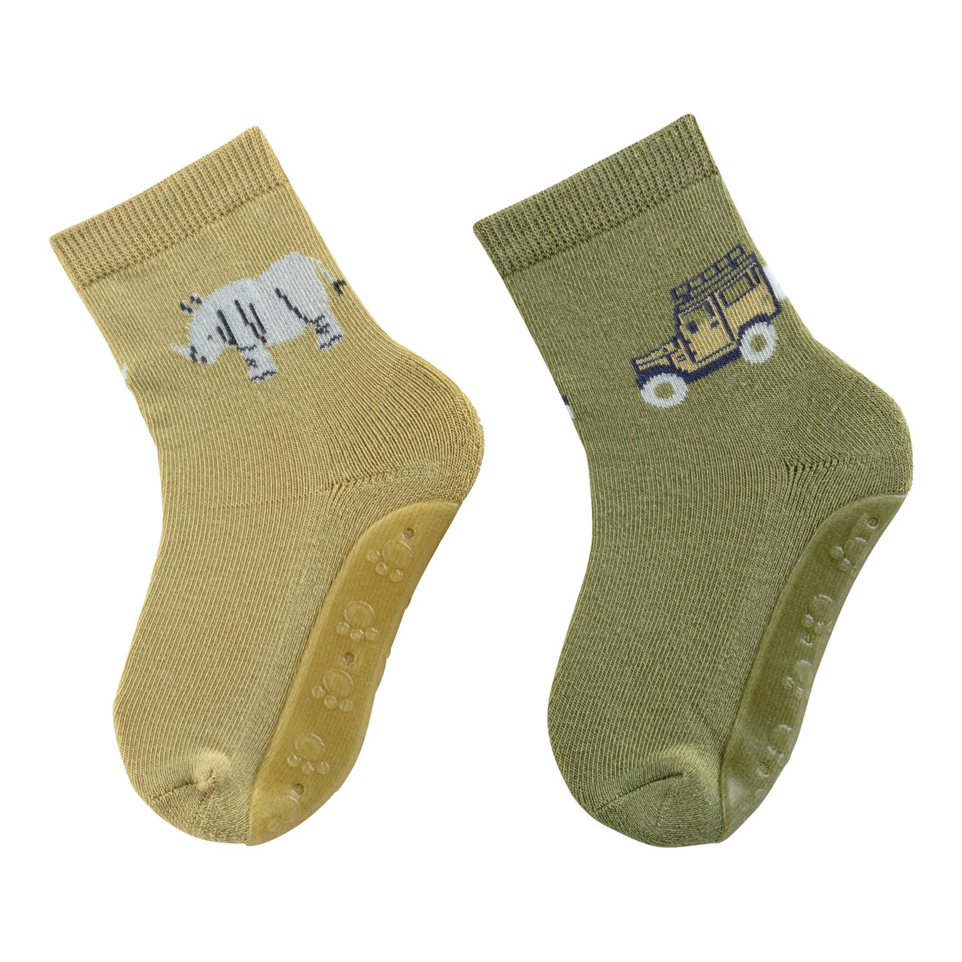 2er-Pack ABS-Socken Fliesen Flitzer Nashorn Auto 2er-Pack ABS-Socken Fliesen Flitzer Nashorn Auto von Sterntaler