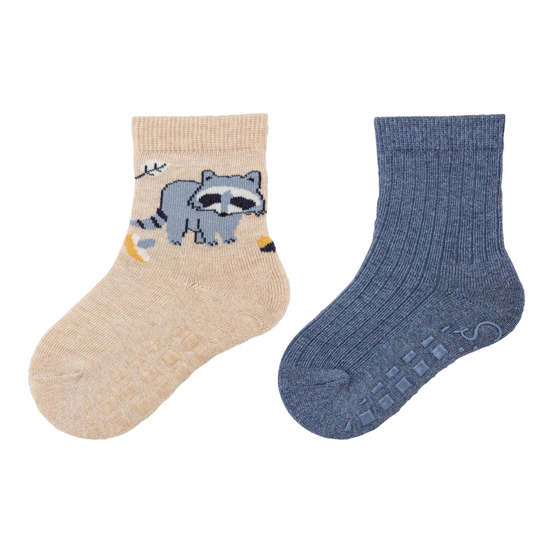 2er-Pack ABS-Socken Waschbär von Sterntaler