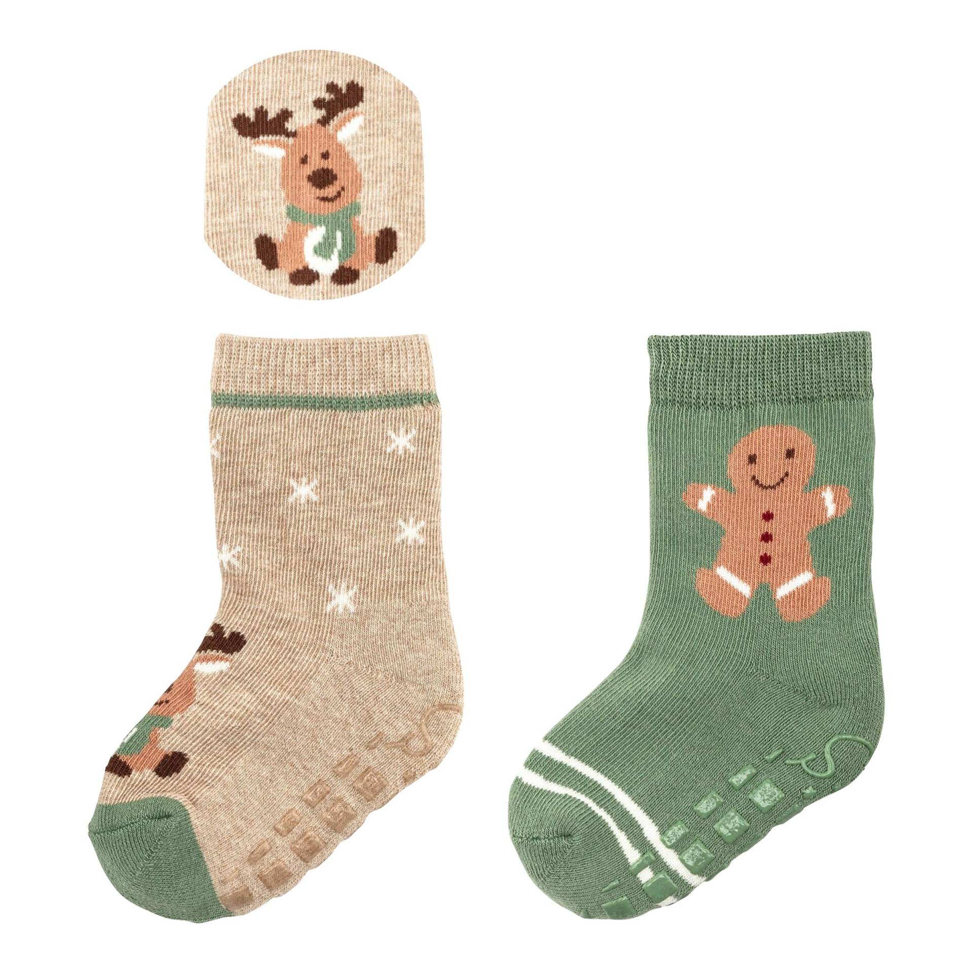 2er-Pack ABS-Socken Weihnachten von Sterntaler