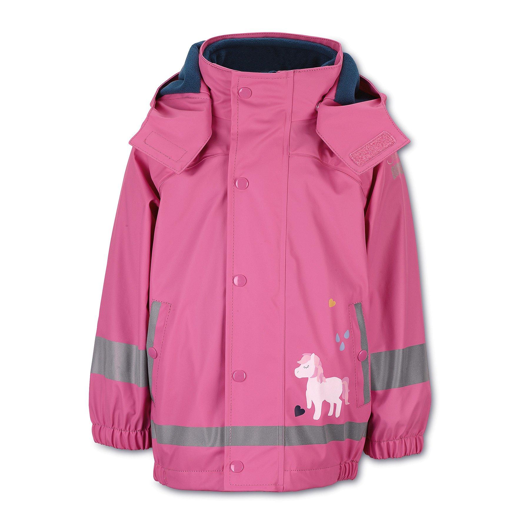 3-in-1 Regenjacke Mit Fleece-innenjacke Pony Mädchen Rosa 86 von Sterntaler