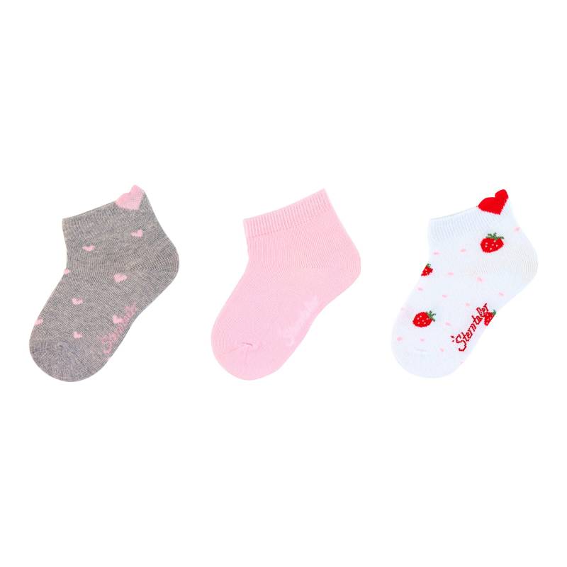 3er-Pack Sneakersocken Erdbeeren von Sterntaler