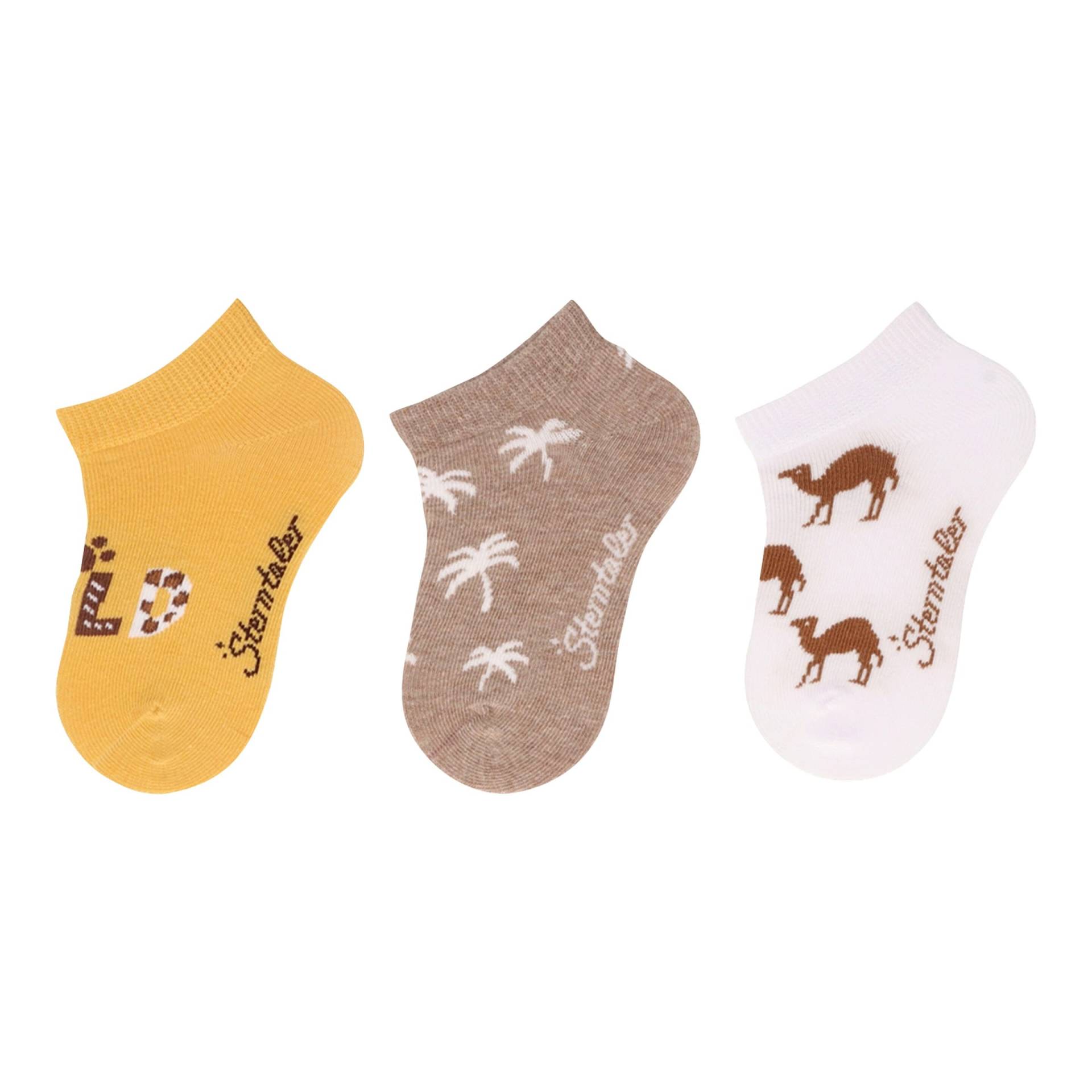 3er-Pack Sneakersocken Kamele von Sterntaler