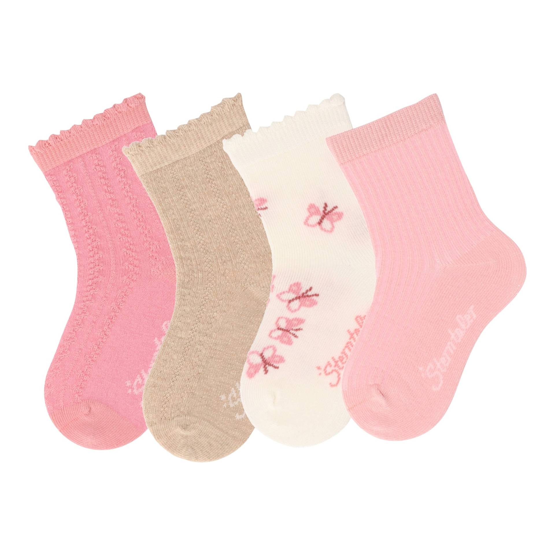 4er-Pack Socken Ajour Schmetterlinge von Sterntaler