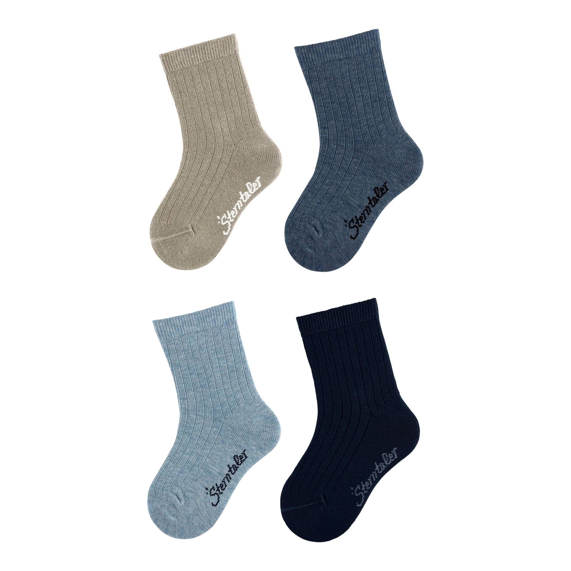 4er-Pack Socken Rippqualität von Sterntaler