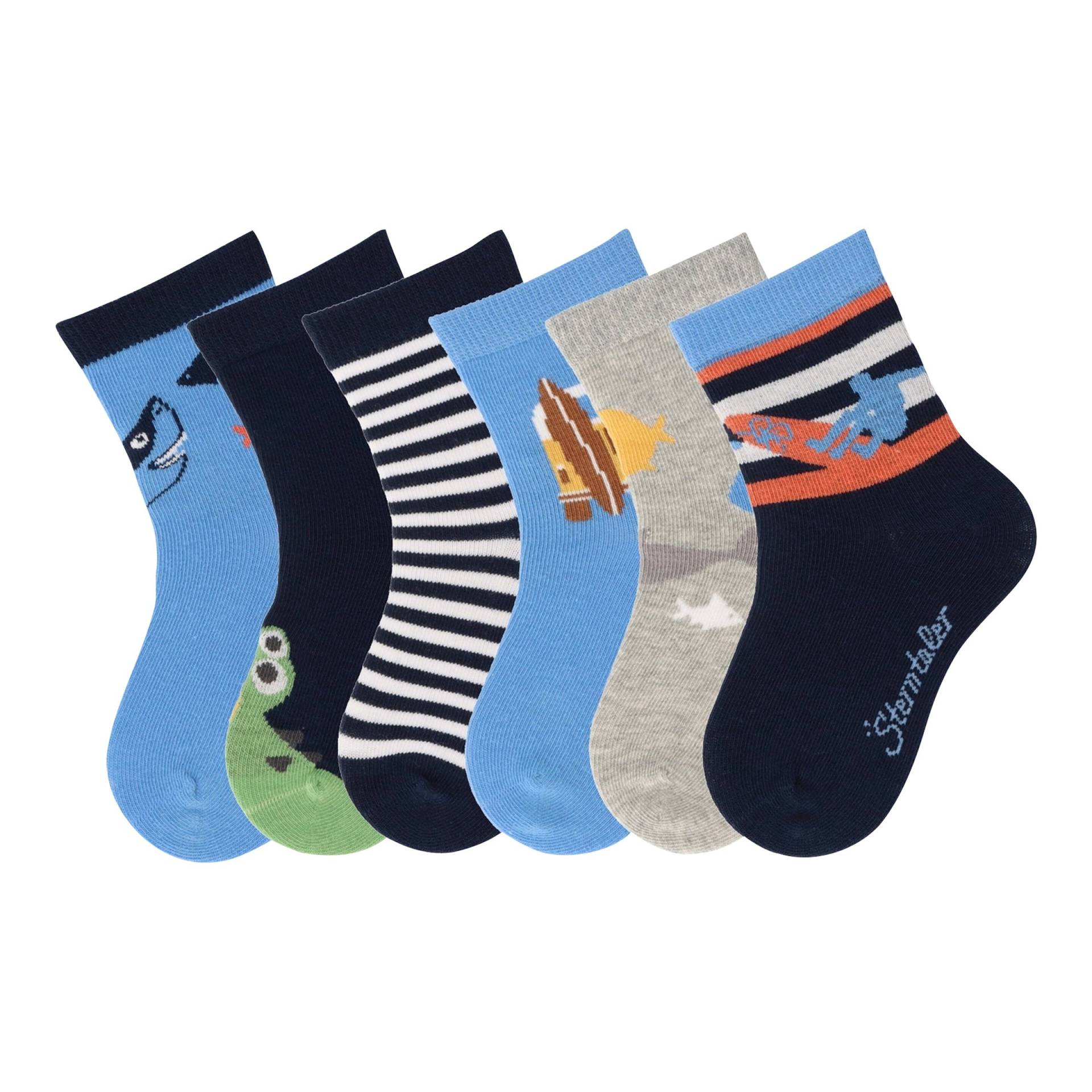 6er-Pack Socken Ringel Tiere von Sterntaler