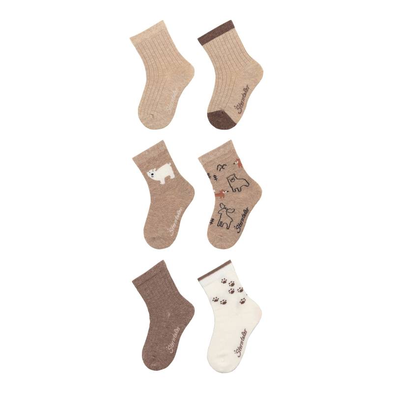 6er-Pack Socken Tiere Rippqualität von Sterntaler