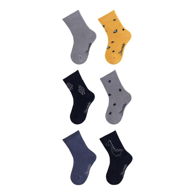 6er-Pack Socken Weltall Dino von Sterntaler