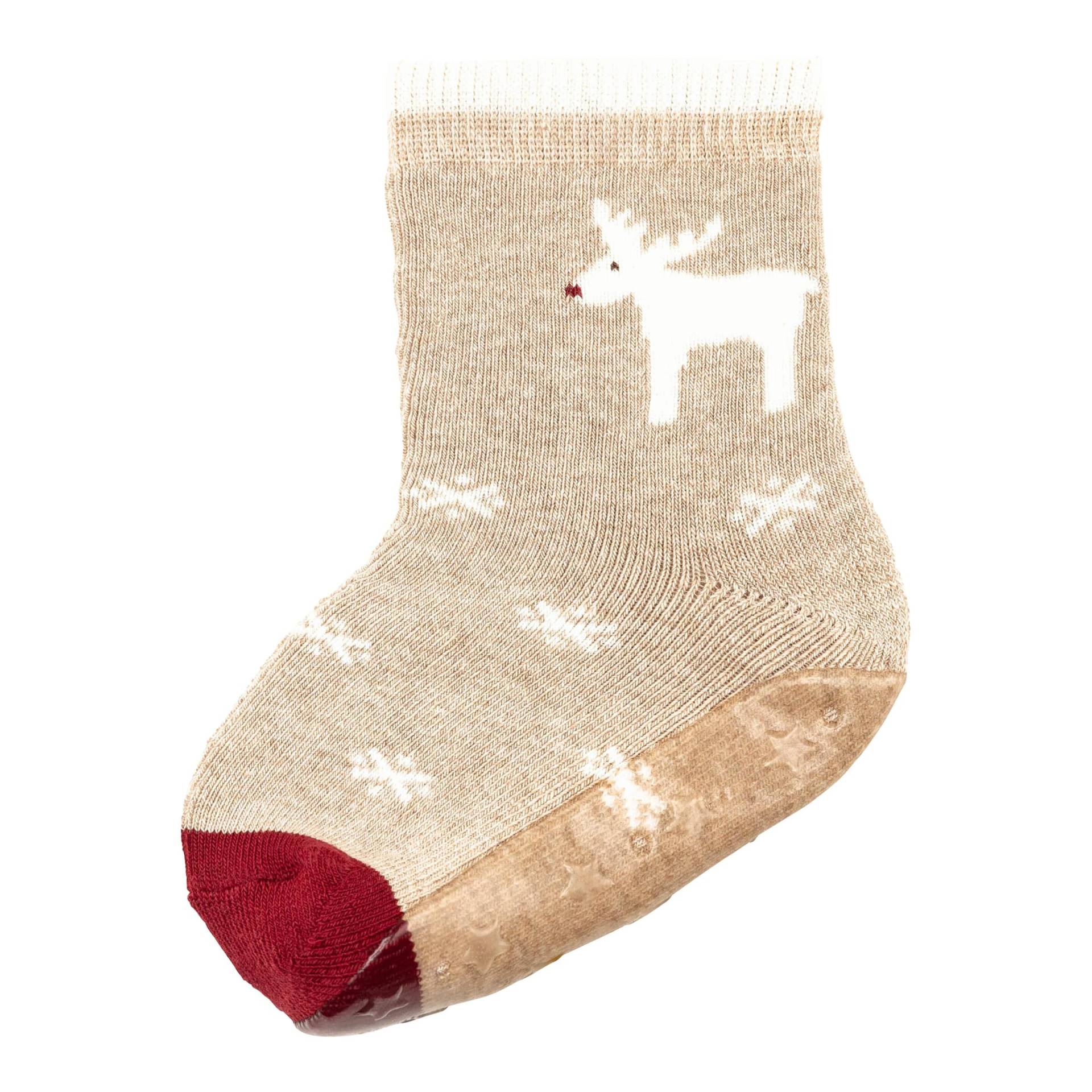 ABS-Socken Fliesen Flitzer Weihnachten von Sterntaler