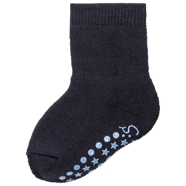 Sterntaler - Kid's ABS Woll-Socken Uni - Hüttenschuhe Gr 22 blau von Sterntaler