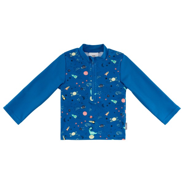 Sterntaler - Kid's Badeshirt Langarm Weltraum - Lycra Gr 104 blau von Sterntaler