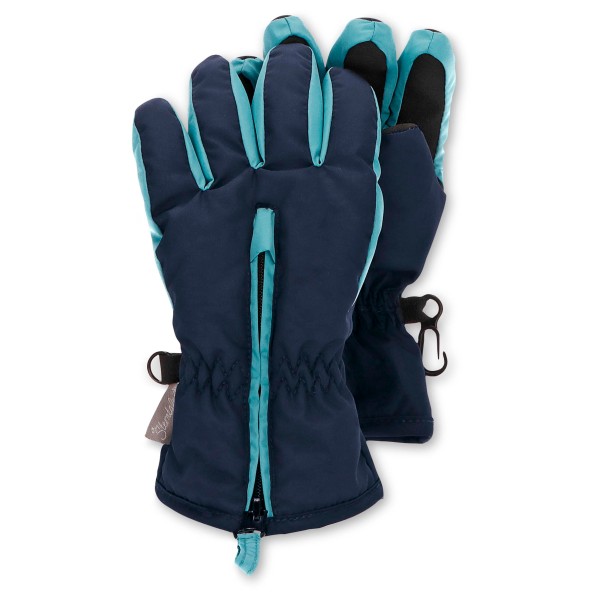 Sterntaler - Kid's Fingerhandschuh Zweifarbig - Handschuhe Gr 4 blau von Sterntaler