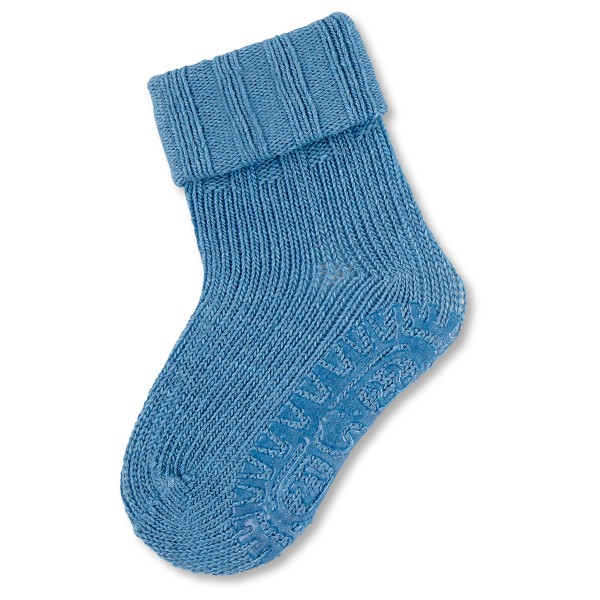 Sterntaler - Kid's Fliesen Flitzer Wolle - Hüttenschuhe Gr 20 blau von Sterntaler