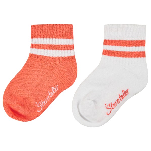 Sterntaler - Kid's Kurz-Socken DP Coolmax Rippe - Multifunktionssocken Gr 18 weiß/rot Sterntaler - Kid's Kurz-Socken DP Coolmax Rippe - Multifunktionssocken Gr 18 weiß/rot von Sterntaler