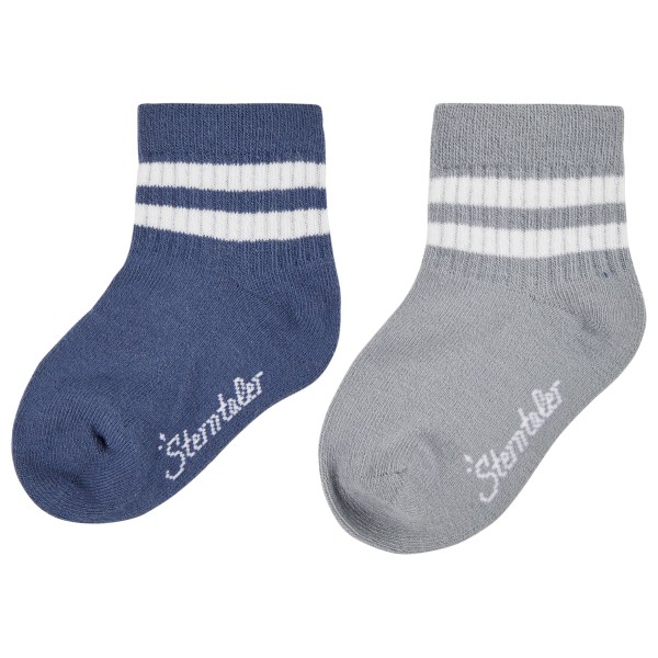 Sterntaler - Kid's Kurz-Socken DP Coolmax Rippe - Multifunktionssocken Gr 26 grau/blau Sterntaler - Kid's Kurz-Socken DP Coolmax Rippe - Multifunktionssocken Gr 26 grau/blau von Sterntaler