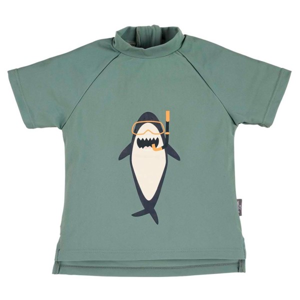 Sterntaler - Kid's Kurzarm-Schwimmshirt Hai - Lycra Gr 74/80 türkis von Sterntaler