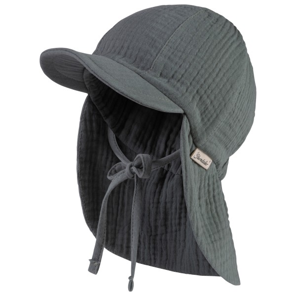 Sterntaler - Kid's Schirmmütze Nacken Musselin Bindeband - Cap Gr 53 cm grau von Sterntaler