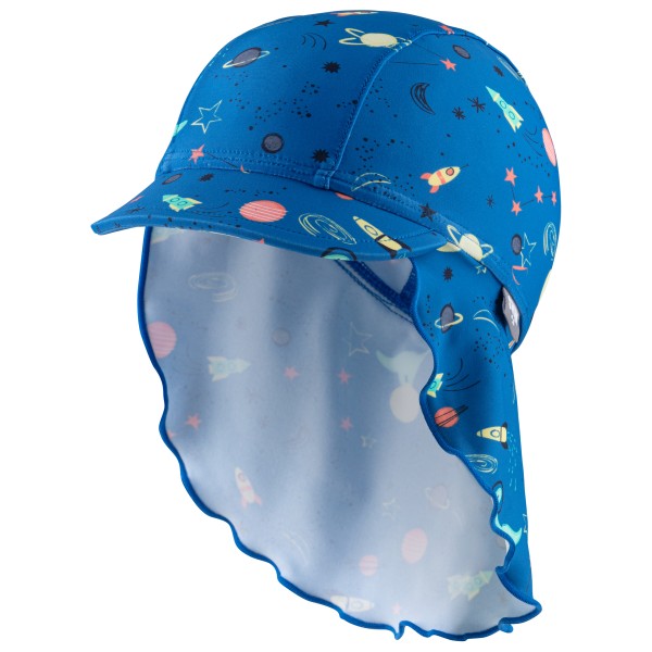 Sterntaler - Kid's Schirmmütze Nacken Weltraum - Cap Gr 47 cm blau von Sterntaler