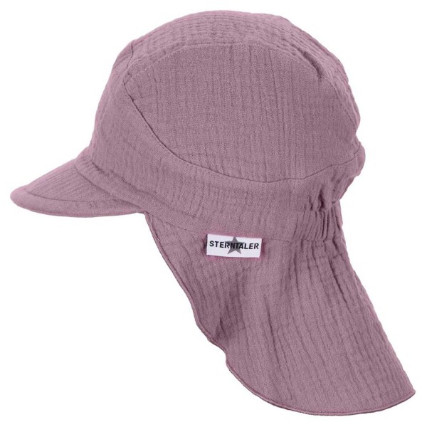 Sterntaler - Kid's Schirmmütze Nackenschutz Uni - Cap Gr 49 cm rosa von Sterntaler