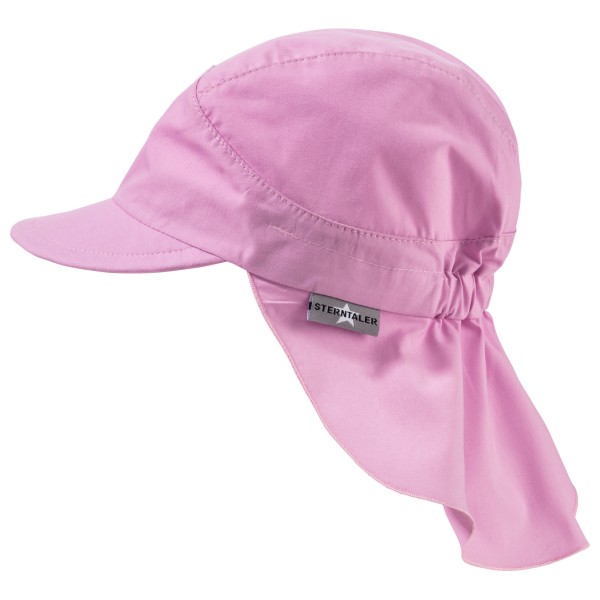 Sterntaler - Kid's Schirmmütze mit Nackenschutz Uni - Cap Gr 47 cm rosa von Sterntaler