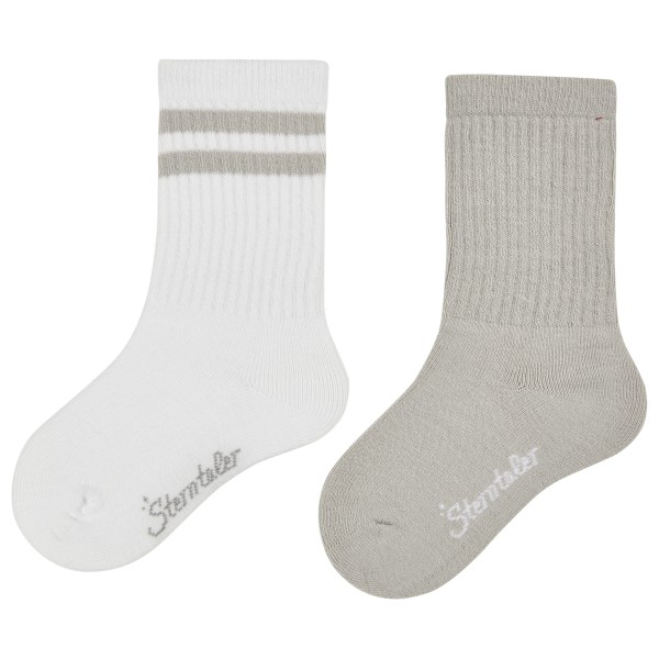 Sterntaler - Kid's Socken DP Coolmax Rippe - Multifunktionssocken Gr 18 grau/weiß von Sterntaler