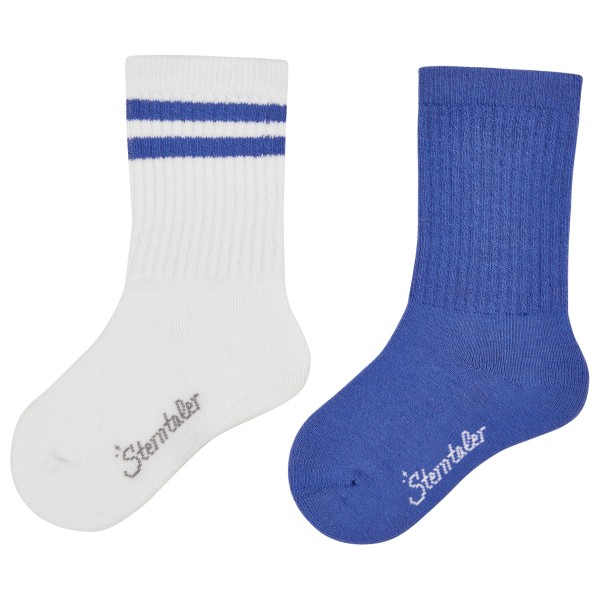 Sterntaler - Kid's Socken DP Coolmax Rippe - Multifunktionssocken Gr 22 blau/weiß von Sterntaler