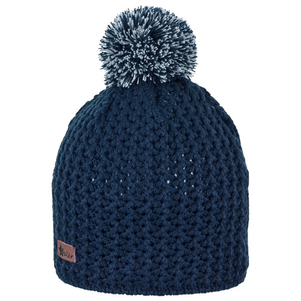 Sterntaler - Kid's Strickmütze Bommel - Mütze Gr 49 cm;51 cm;55 cm blau;grau von Sterntaler