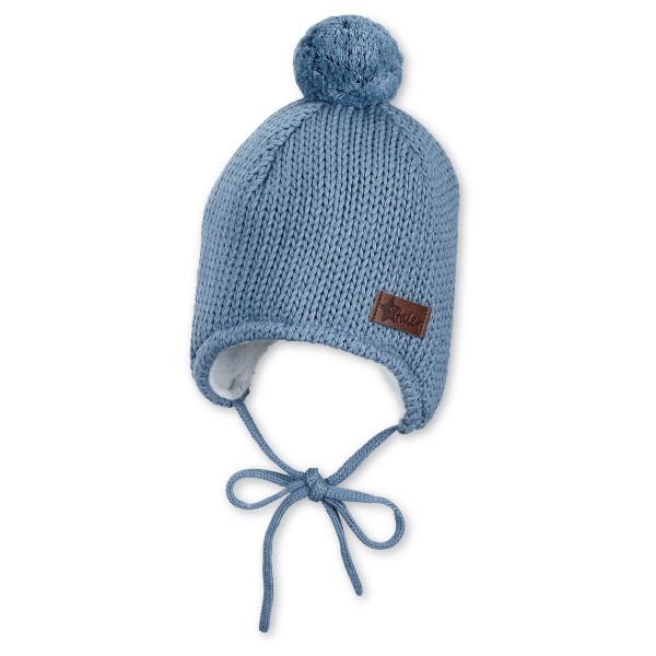 Sterntaler - Kid's Strickmütze Pompon - Mütze Gr 39 cm blau von Sterntaler